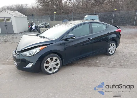 2012 Hyundai Elantra Limited from USA, damaged, VIN 5NPDH4AE0CH082248